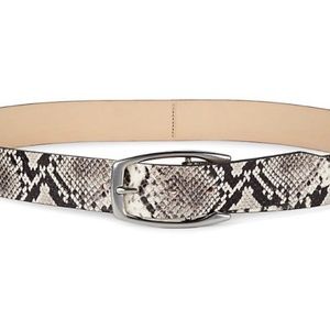 Rag & Bone Baby Boyfriend Snakeskin Print Belt, Leather, XS